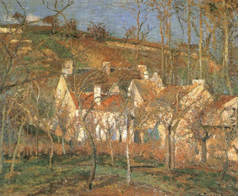 Red roof, Camille Pissarro